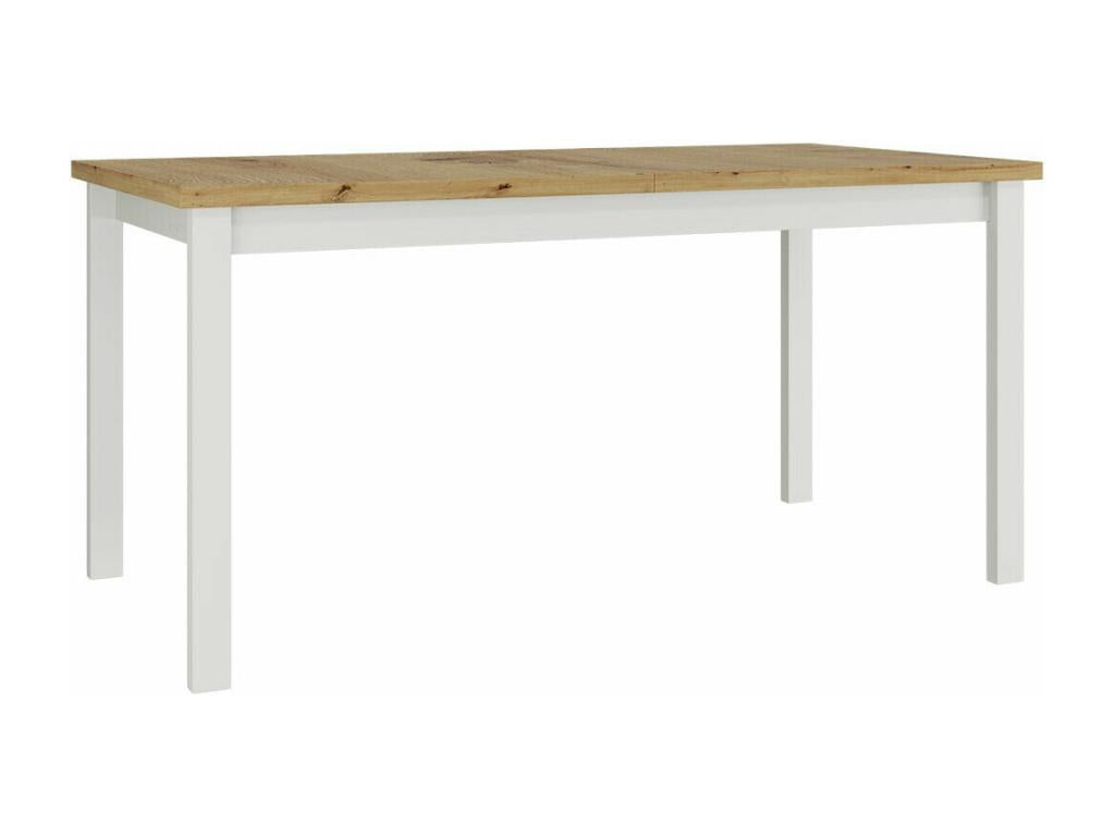 Brown Oak Wood Table, 78 x 90 x 160 cm