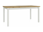Brown Oak Wood Table, 78 x 90 x 160 cm