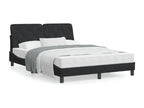 Black Velvet Bed Frame, 140 x 200 cm