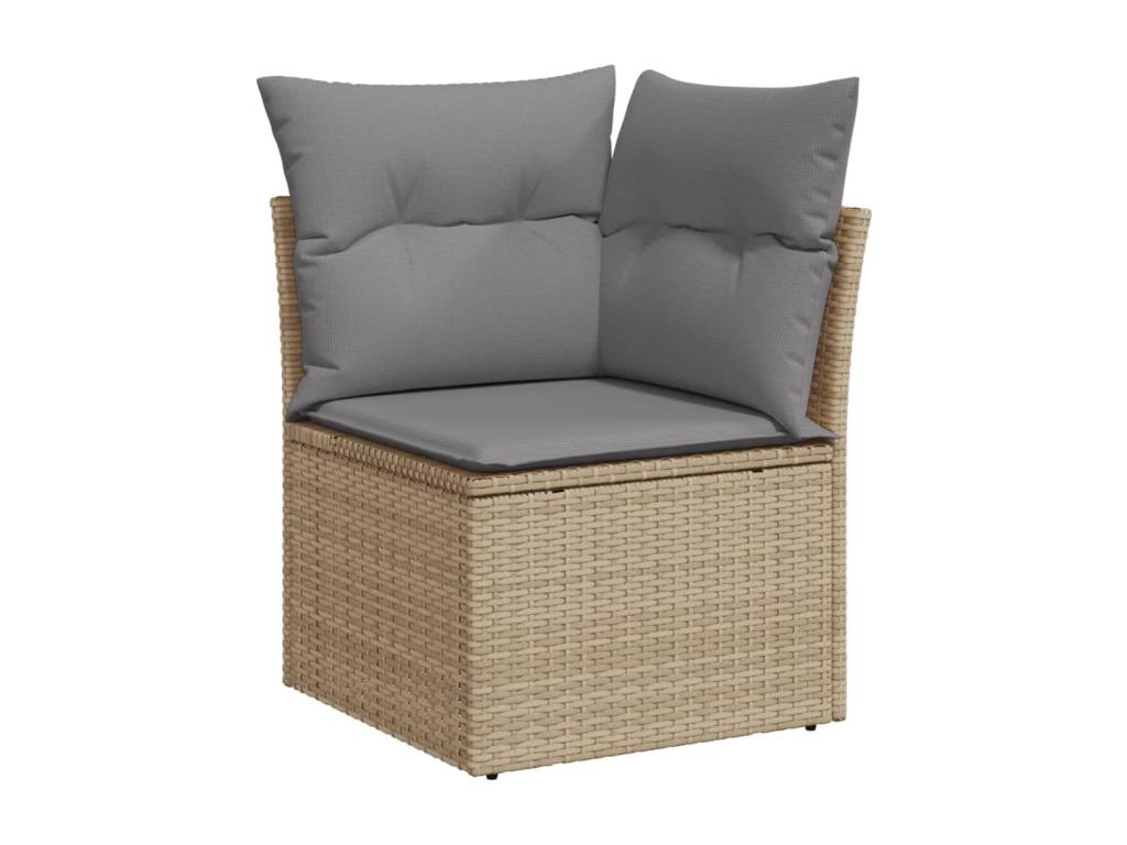 Beige Woven Resin Wicker Outdoor Furniture Set - dlz1766572915379