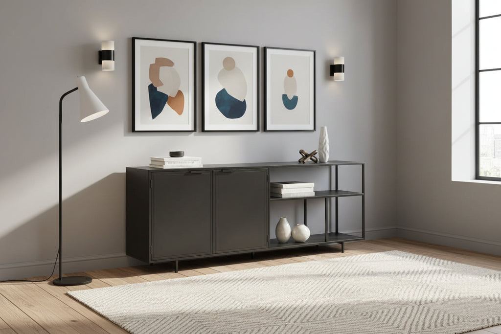 Black Metal Sideboard
