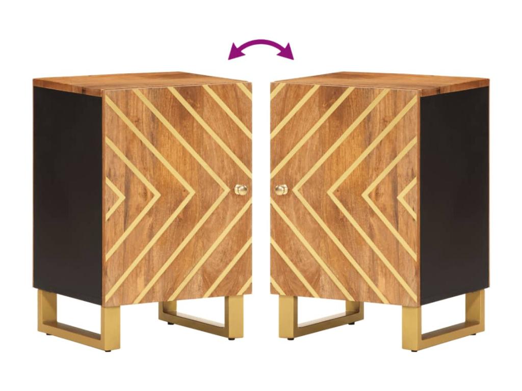 Brown Solid Wood Wardrobe, 38 x 33.5 x 58 cm