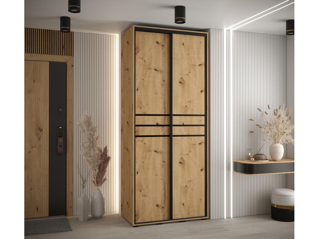 Brown Wardrobe, 120 x 45 x 235.2 cm