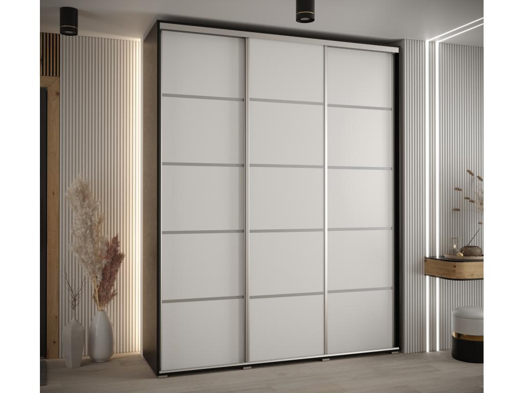 Black Wardrobe, 200 x 60 x 235.2 cm