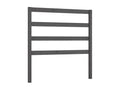 Gray Solid Wood Bed, 81 x 4 x 100 cm