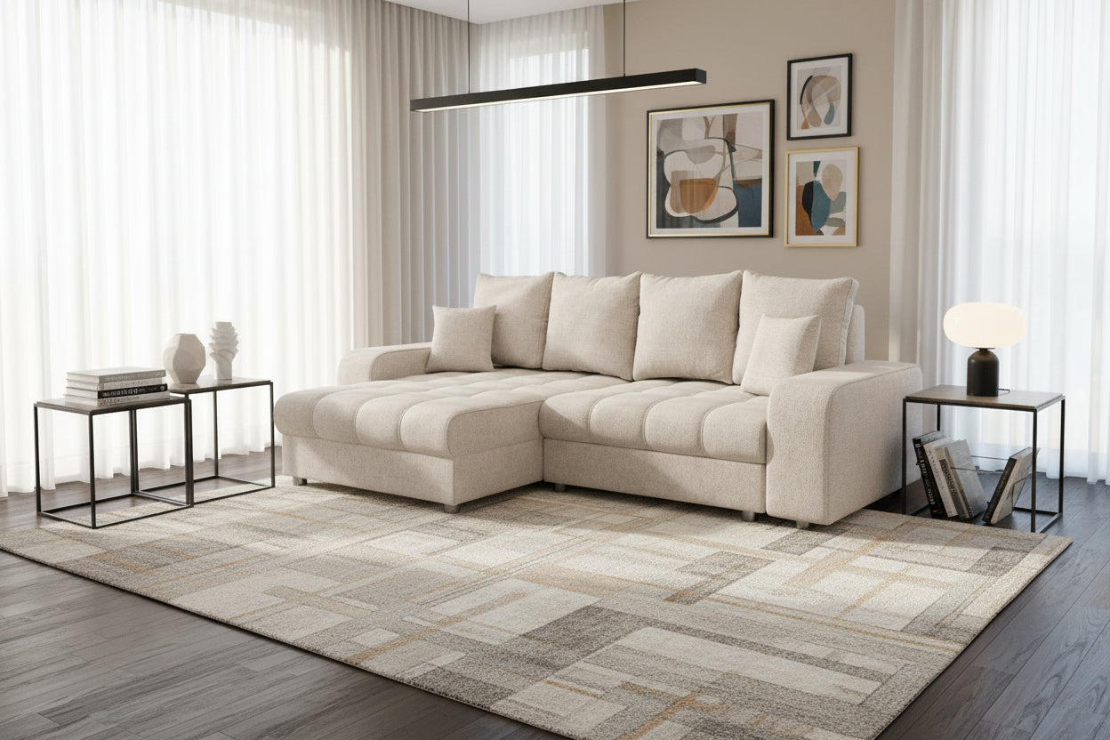 Brown Sofa, 250 x 166 cm