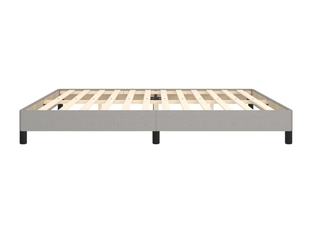 Gray Fabric Bed Frame, 200 x 200 cm