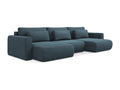Blue Fabric Sofa Bed