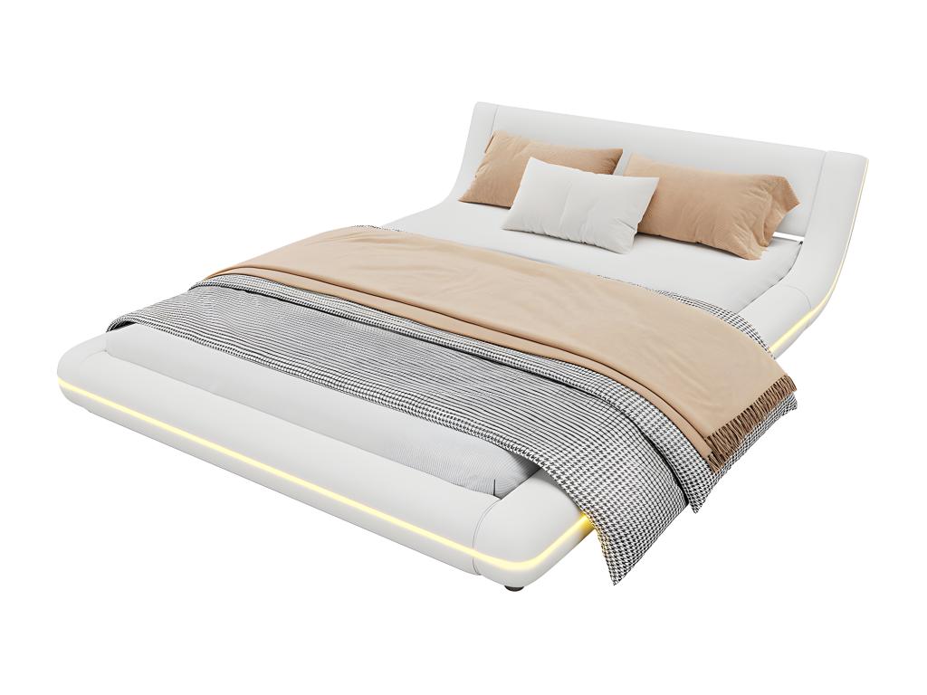 White Bed, 140 x 200 cm