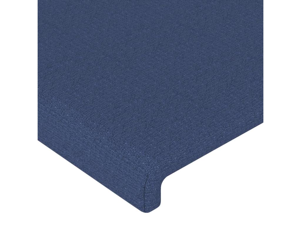 Blue Fabric Bed, 147 x 16 x 118 cm
