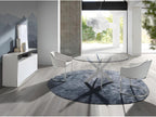 White Glass Dining Table