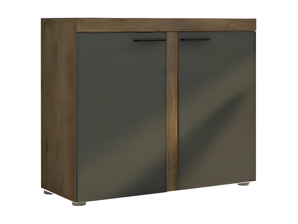 Gray Oak Wood Sideboard, 82 x 98 cm