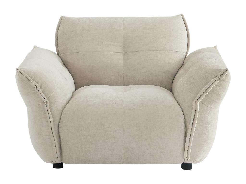 Beige Fabric Accent Chair