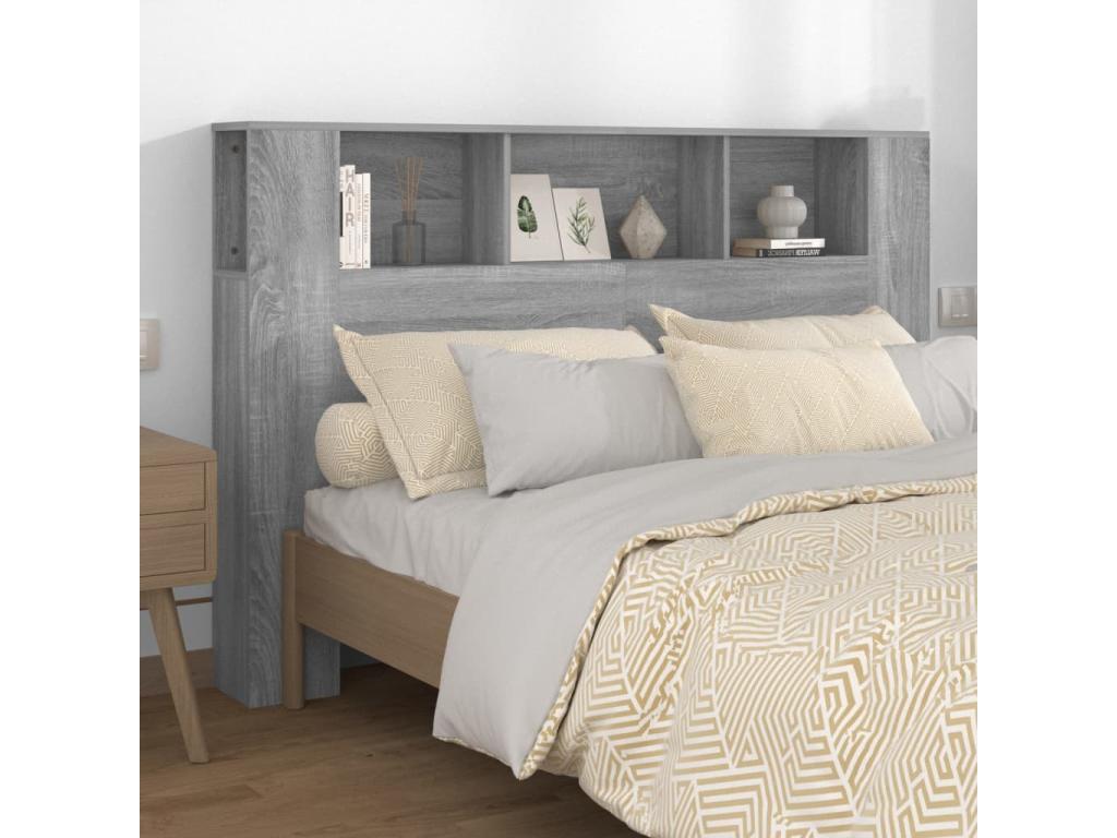 Gray Bed, 160 x 18.5 x 104.5 cm