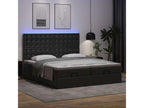 Black Faux Leather Mattress, 160 x 200 cm