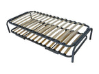 Gray Metal Bed, 80 x 200 cm