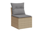 Beige Woven Resin Wicker Outdoor Furniture Set - dlz1766572915379