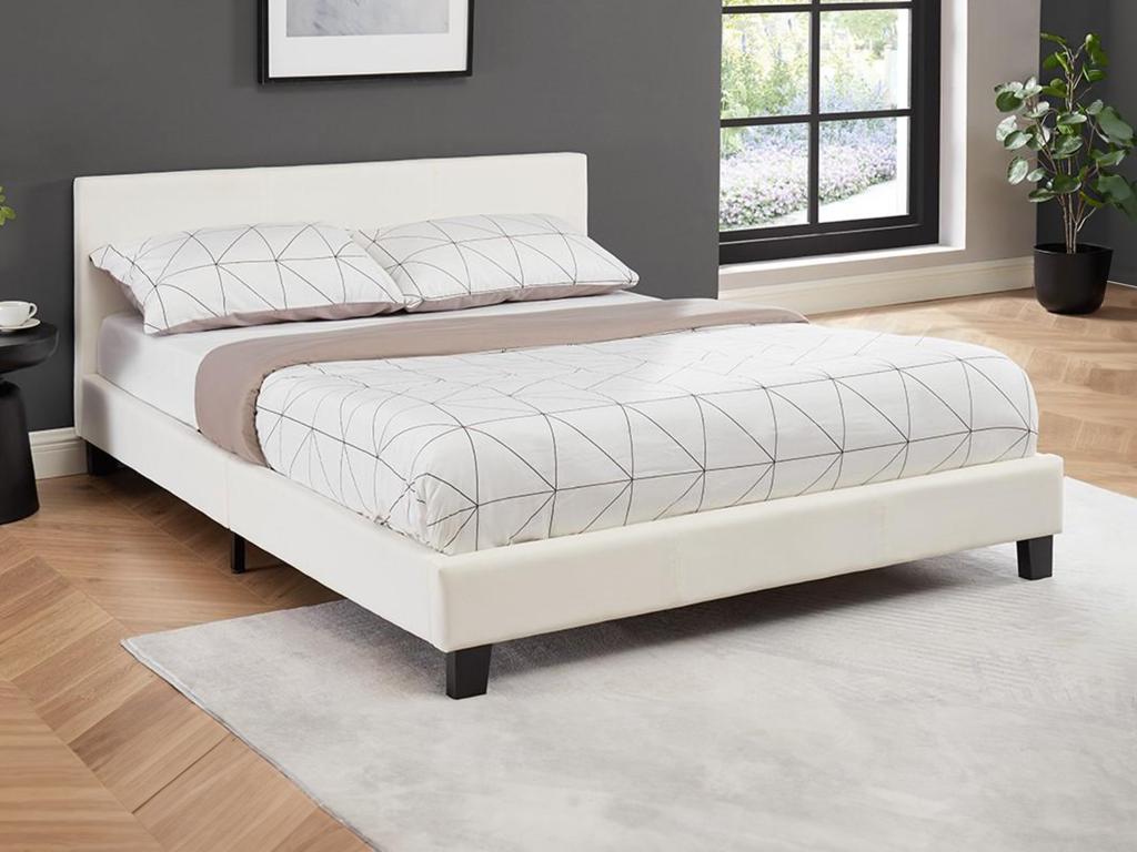 White Bed, 140 x 190 cm