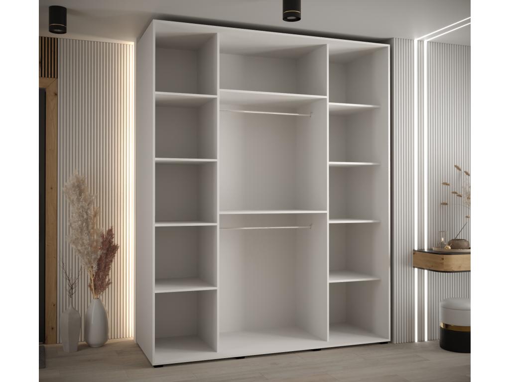 White Wardrobe, 200 x 60 x 235.2 cm