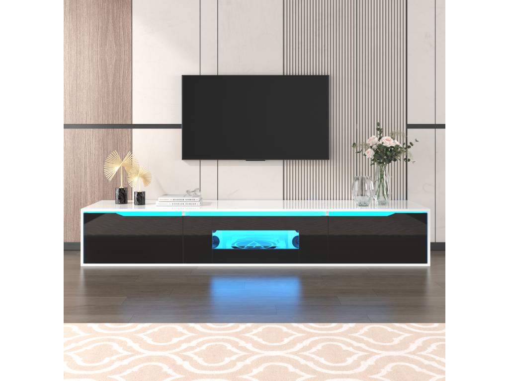 White TV Stand, 180 x 30 cm