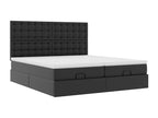 Black Faux Leather Mattress, 160 x 200 cm