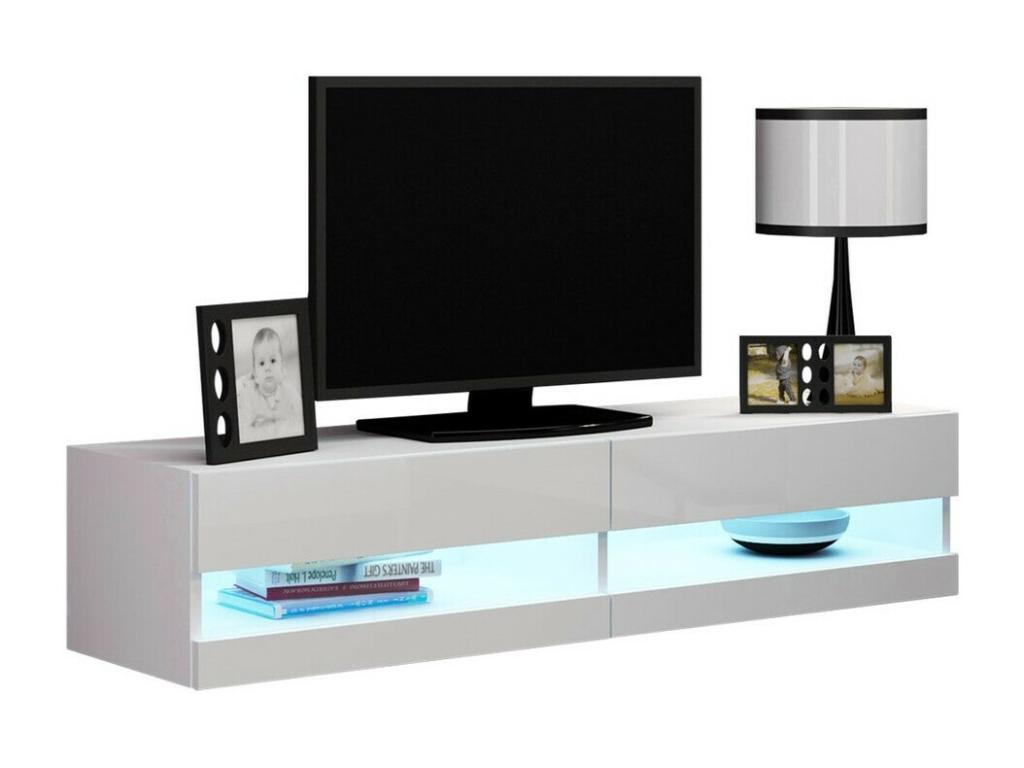 White TV Stand, 140 x 30 x 40 cm