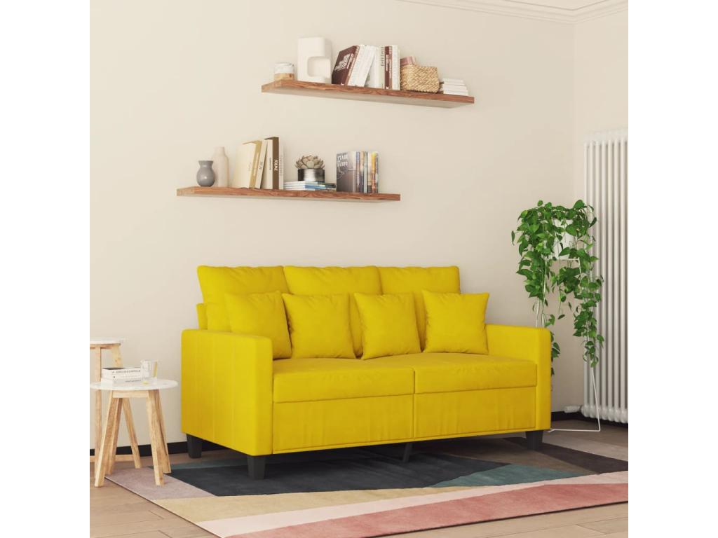 Yellow Velvet Sofa
