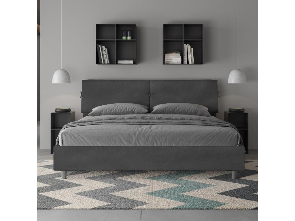 Gray Bed, 200 x 200 cm