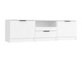White Engineered Wood TV Stand, 140 x 35 x 40 cm