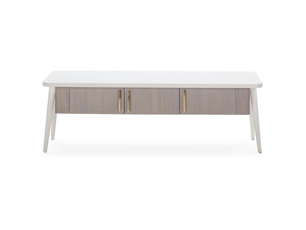 White TV Stand, 150 x 50 x 51 cm