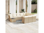 Beige Woven Resin Wicker Outdoor Furniture Set - dlz1766572522728