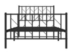 Black Metal Bed Frame, 100 x 190 cm