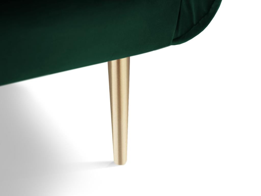 Green Velvet Accent Chair, 97 x 94 x 95 cm