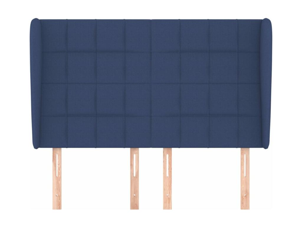Blue Fabric Bed, 147 x 23 x 118 cm