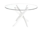 White Glass Dining Table