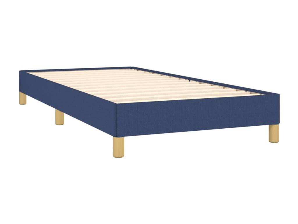 Blue Fabric Bed Frame, 90 x 190 cm