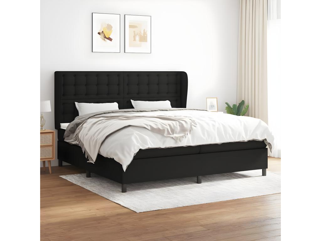 Black Fabric Mattress, 200 x 200 cm