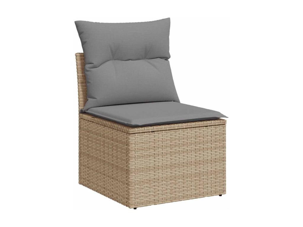 Beige Woven Resin Wicker Outdoor Furniture Set - dlz1766572668359