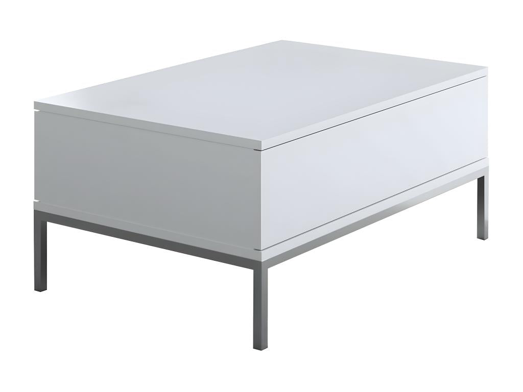 White Metal Coffee Table