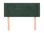 Green Velvet Bed, 93 x 16 x 78 cm