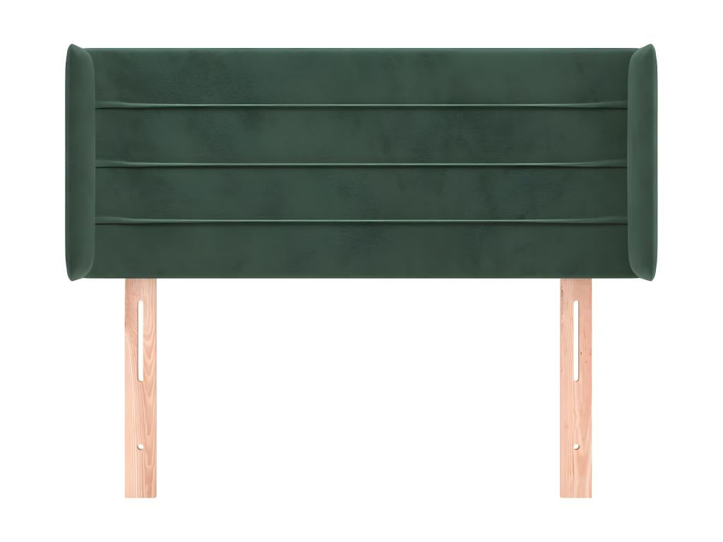 Green Velvet Bed, 93 x 16 x 78 cm