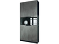 Black Wardrobe, 82 x 184 x 37 cm