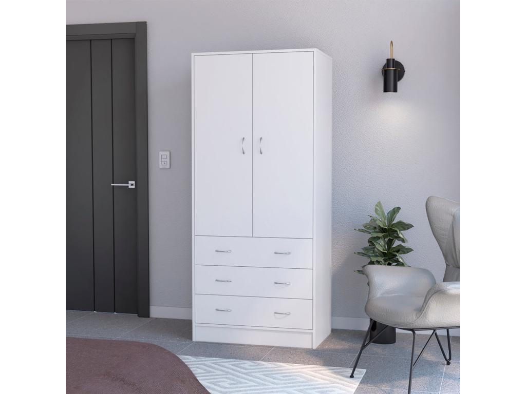 White Metal Wardrobe