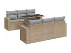 Beige Woven Resin Wicker Outdoor Furniture Set - dlz1766572868691
