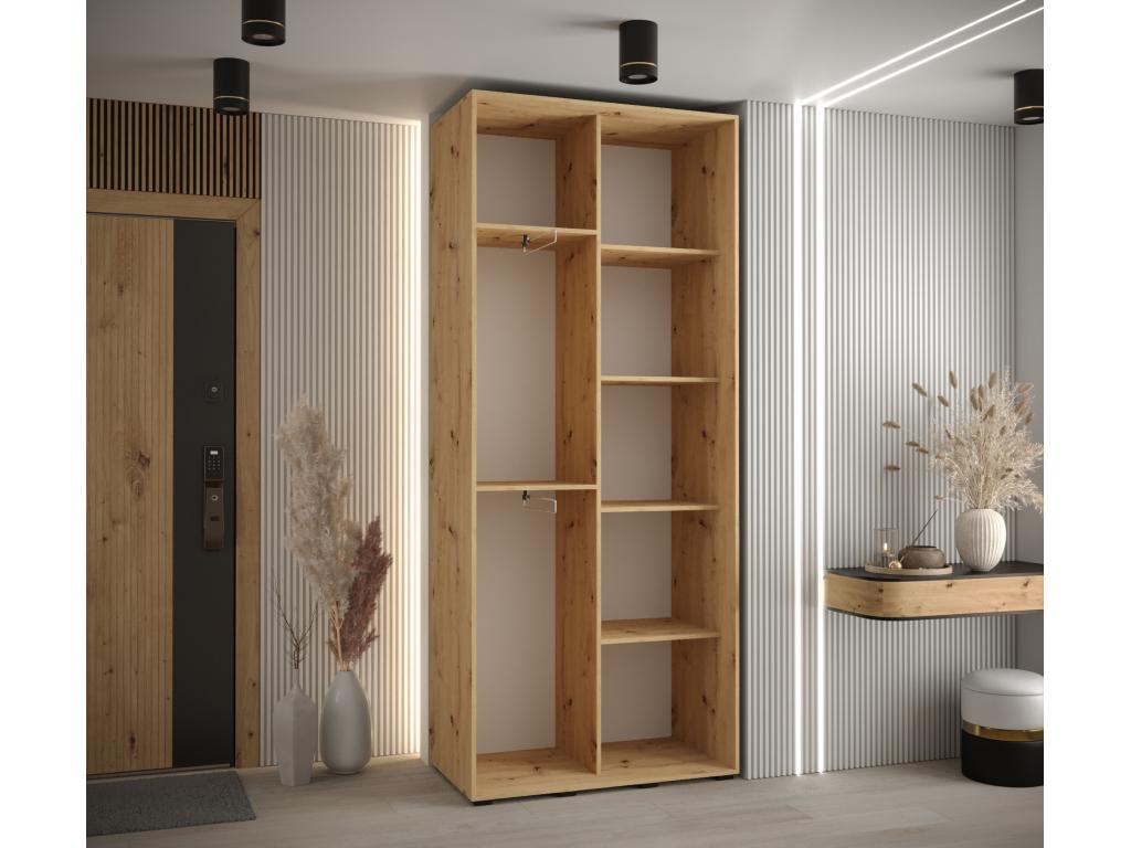 Brown Wardrobe, 120 x 45 x 235.2 cm