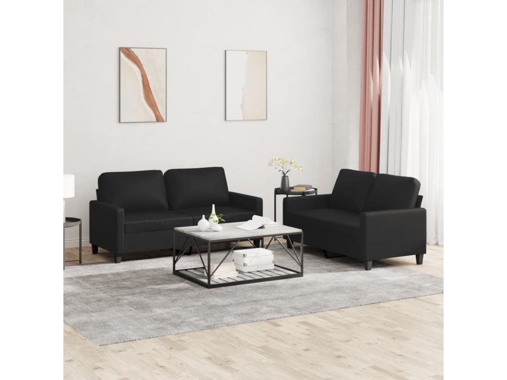 Black Faux Leather Home Furniture