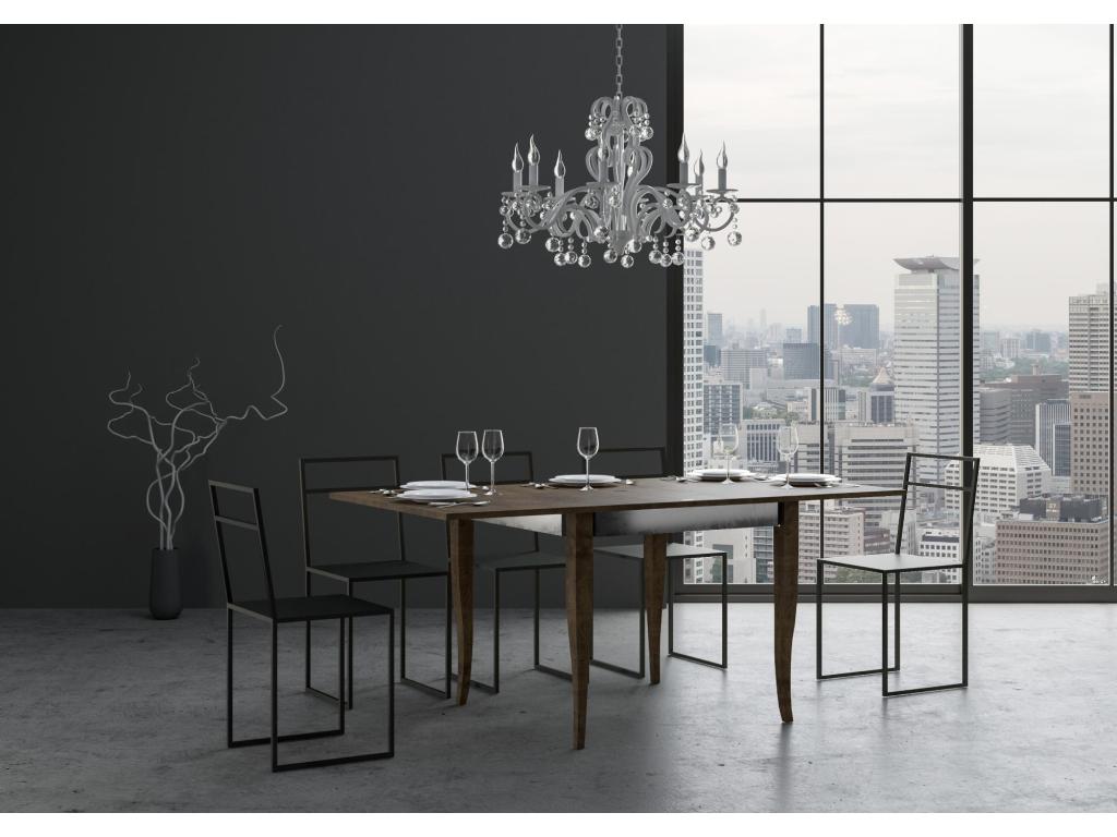 Brown Table, 90 x 90 cm