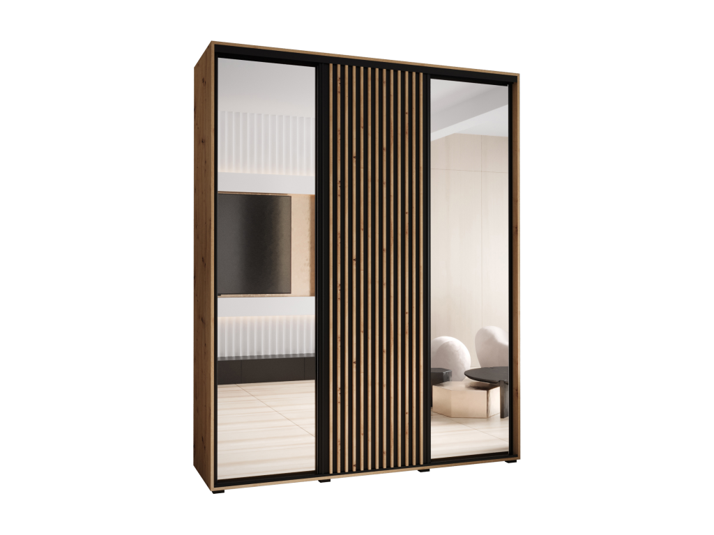 Brown Wardrobe, 200 x 45 x 205.2 cm