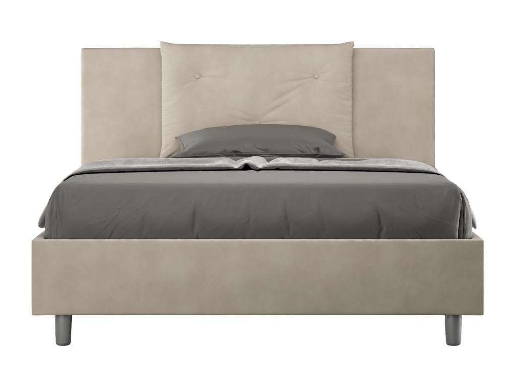Beige Bed, 140 x 190 cm