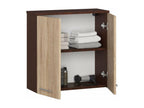 Brown Oak Wood Wardrobe, 60 x 22 x 60 cm